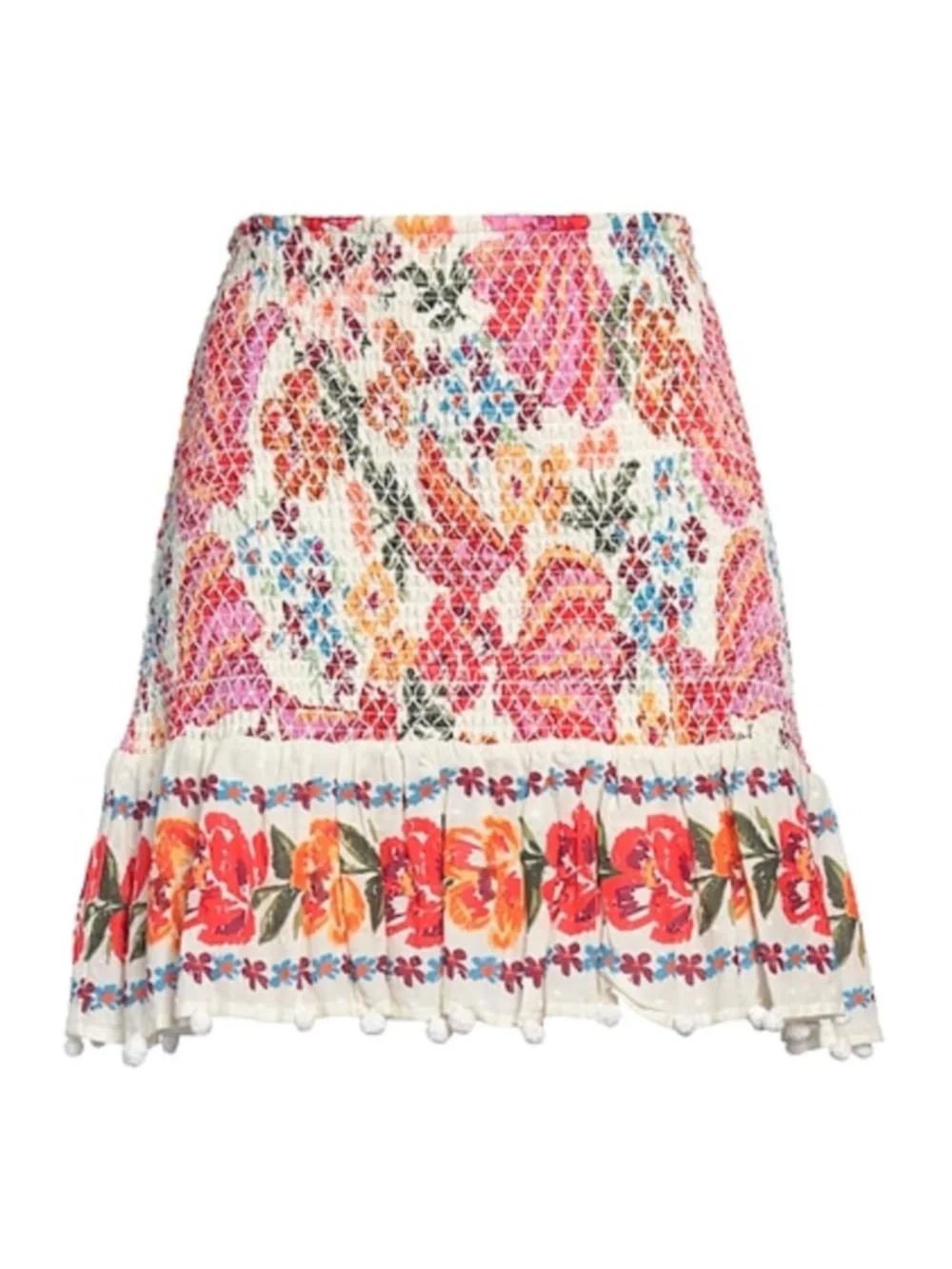NEW Anthropologie Farm Rio Spring Bananas Mini Skirt Medium